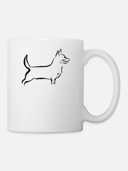 Lancashire Heeler - Mug - white