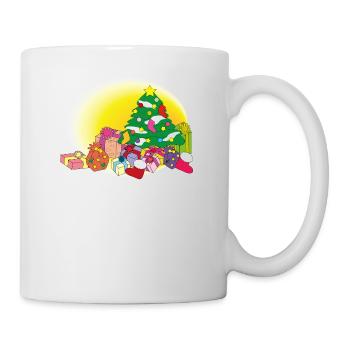 christmas winter reindeer santa claus ugly chr - Mug - white - Right