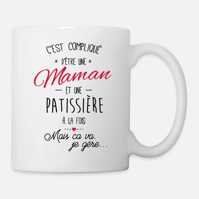 maman et patissière - Mug blanc - blanc