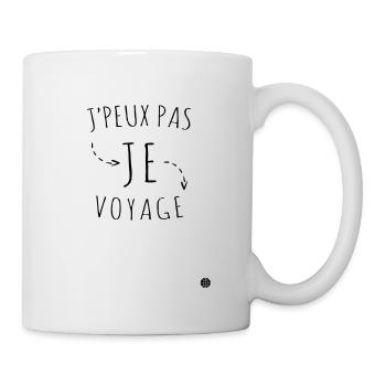 Design Ich kann nicht reisen I Offizielle Sammlung - Tasse - Weiß - Rechts