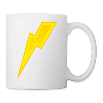 Blitz - Tasse - Weiß - Rechts