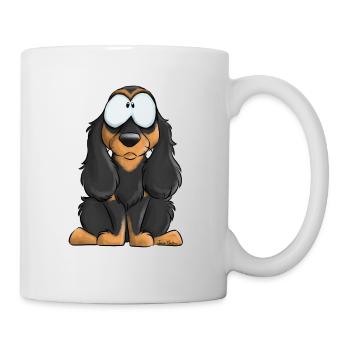 Je Suis Cocker Anglais Noir Feu - Mug blanc - blanc - Droite