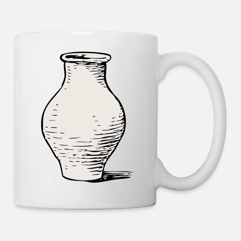 Vase - Tasse - Weiß