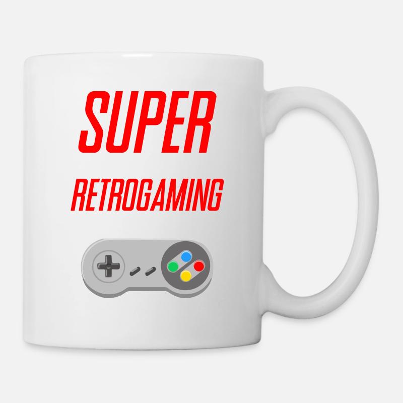 SUPER retrogaming - Tasse - Weiß