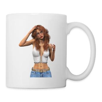 Sexy girl - Mug - white - Right