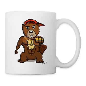 Beaver Fist Of Fur(r)y - Tasse - Weiß - Rechts
