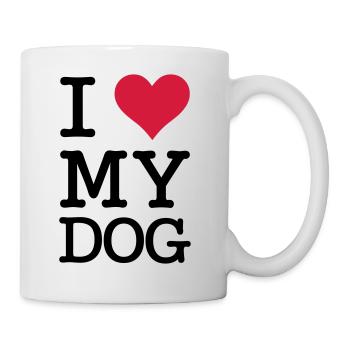 I Love My Dog - Mug blanc - blanc - Droite