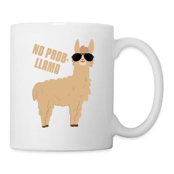 No Prob-llama Llama with sunglasses Funny Gifts - Mug - white - Right