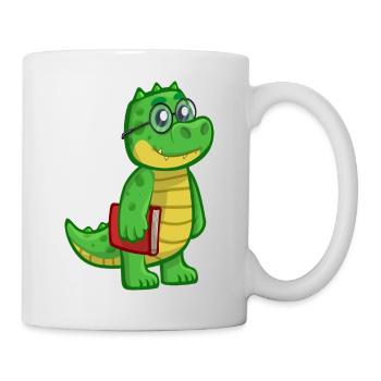 krokodil crocodile alligator animal tiere1 - Tasse - Weiß - Rechts