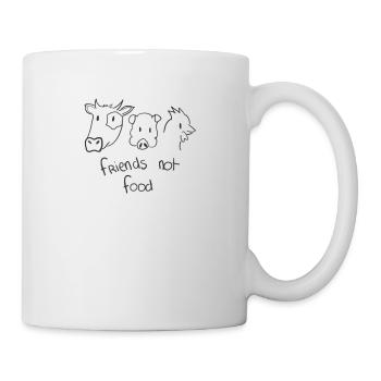Friends not food - Mug - white - Right