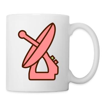 Radar Maschine Gerät Geschenkidee Aufnahme - Tasse - Weiß - Rechts