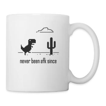 Jamais afk nerd internet wifi dino gambler - Mug blanc - blanc - Droite