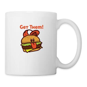 Burger tasty meat beef gift eat - Mug - white - Right