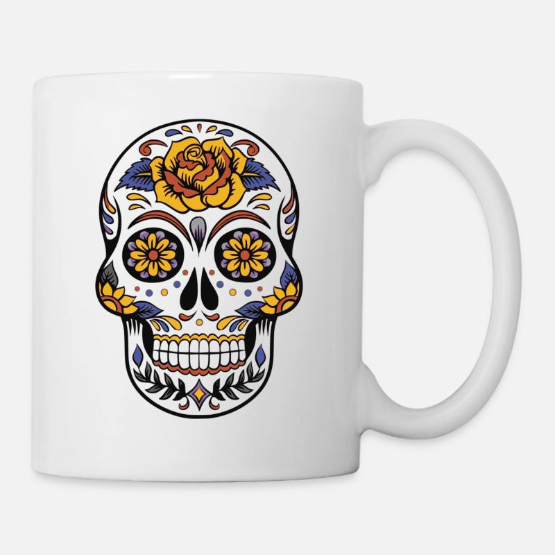 Skull / Totenkopf - Tasse - Weiß