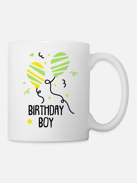Geburtstagsshirt JUNGS - Tasse - Weiß