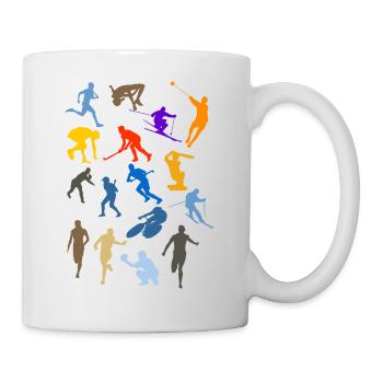 sportif - Mug blanc - blanc - Droite
