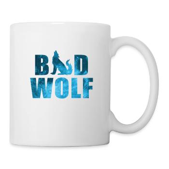Méchant loup dans la neige animal prédateur cadeau nature - Mug blanc - blanc - Droite