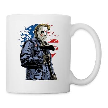 HORREUR KILLER - motif cadeau Halloween américain - Mug blanc - blanc - Droite