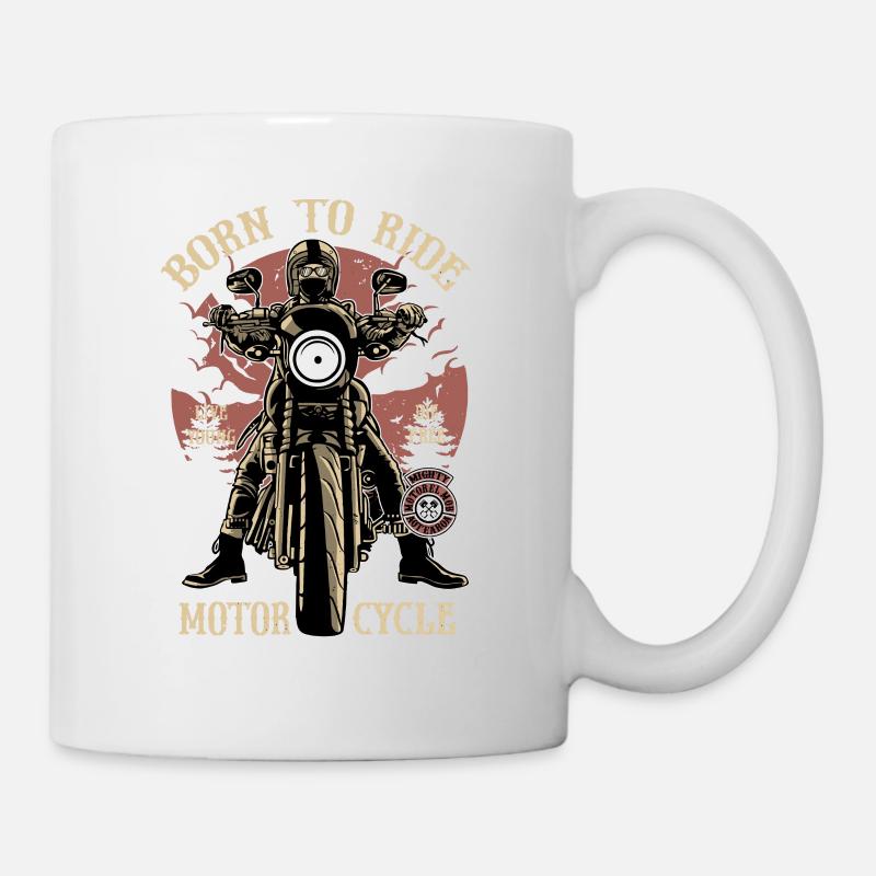 Motocycliste - Motorcycle Cafe Racer cadeau - Mug blanc - blanc