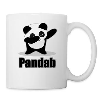 Panda Dab Tier Natur cool Hipster Geschenk süß - Tasse - Weiß - Rechts