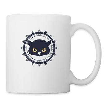 Hibou peep écoute cadeau prédateur animal - Mug blanc - blanc - Droite