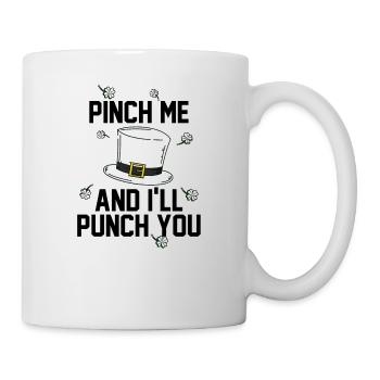 Saint Patrick's Day leprechaun shamrock green gift - Mug - white - Right