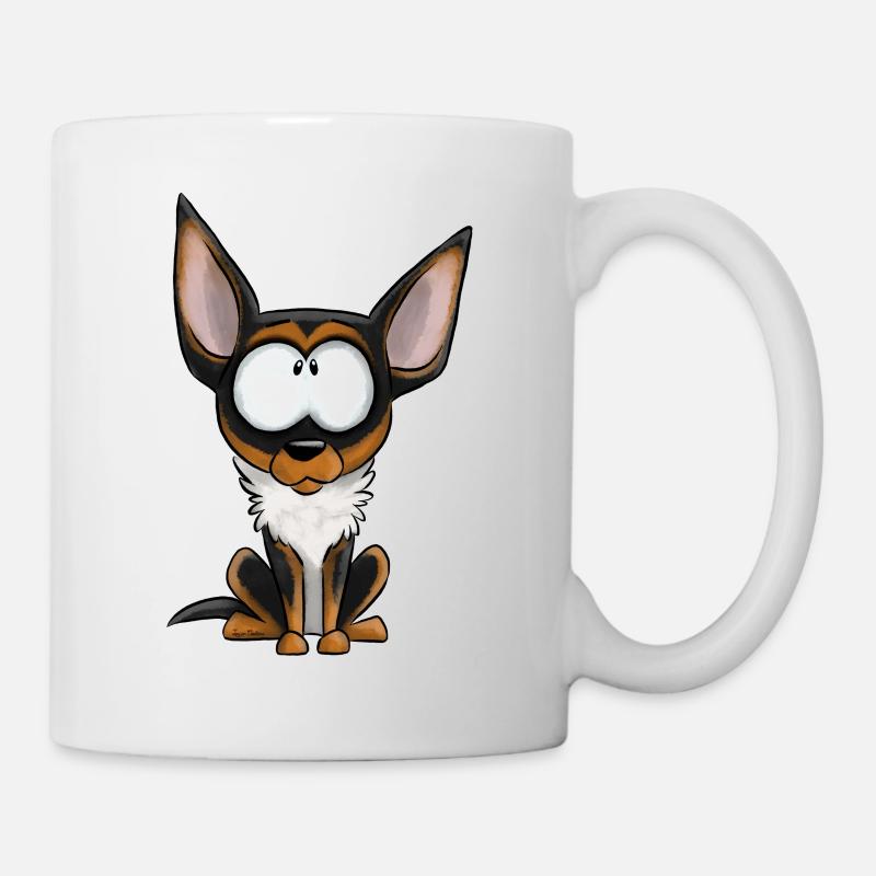 Je Suis Chihuahua - Noir Feu Blanc - Mug blanc - blanc