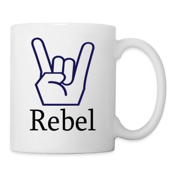 Rebel Metalfaust - Tasse - Weiß - Rechts