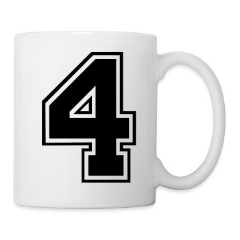 vier - Tasse - Weiß - Rechts