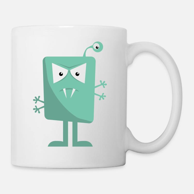 3 Augen Monster - Tasse - Weiß