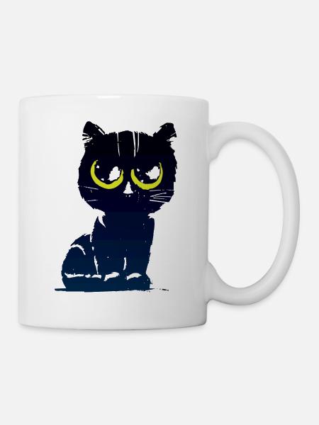 Black Cat 2 - Tasse - Weiß