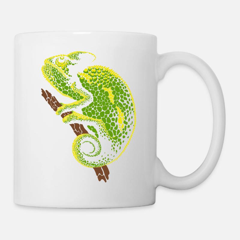 Reptile caméléon - Mug blanc - blanc