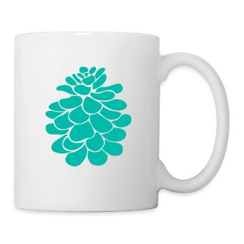 green pine cone - Mug - white - Right