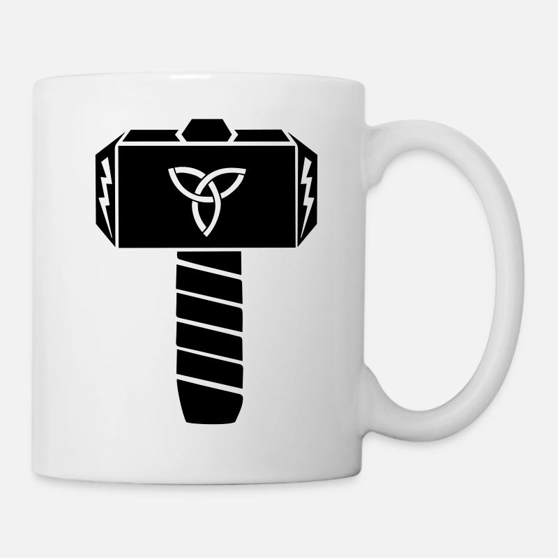 Marteau de Thor de Mjölnir Thor - Mug blanc - blanc