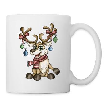 Rentier Rudi Version 2 - Tasse - Weiß - Rechts