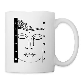 Buddha Buddhismus Geschenkidee - Tasse - Weiß - Rechts
