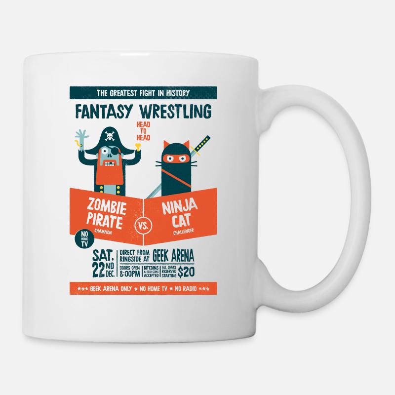 Fantasy wrestling - Mug blanc - blanc