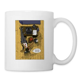 L'homme occupé - Mug blanc - blanc - Droite