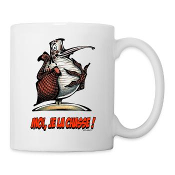 La Bécasse, Moi Je La Chasse ! - Mug blanc - blanc - Droite