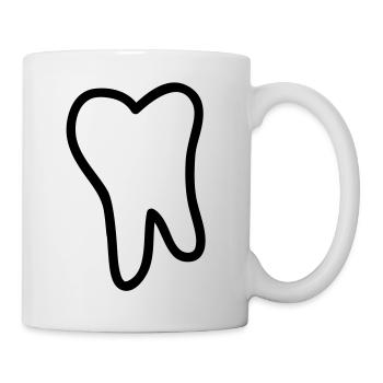 tooth - Tasse - Weiß - Rechts