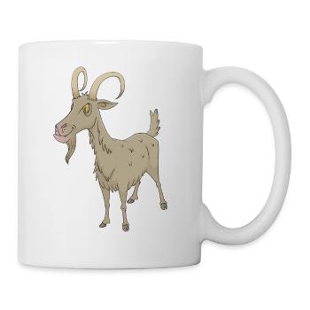 chèvre de chèvre - Mug blanc - blanc - Droite