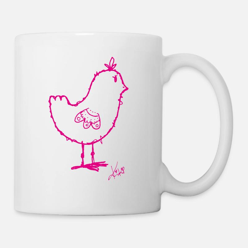 rose kiki - Mug blanc - blanc