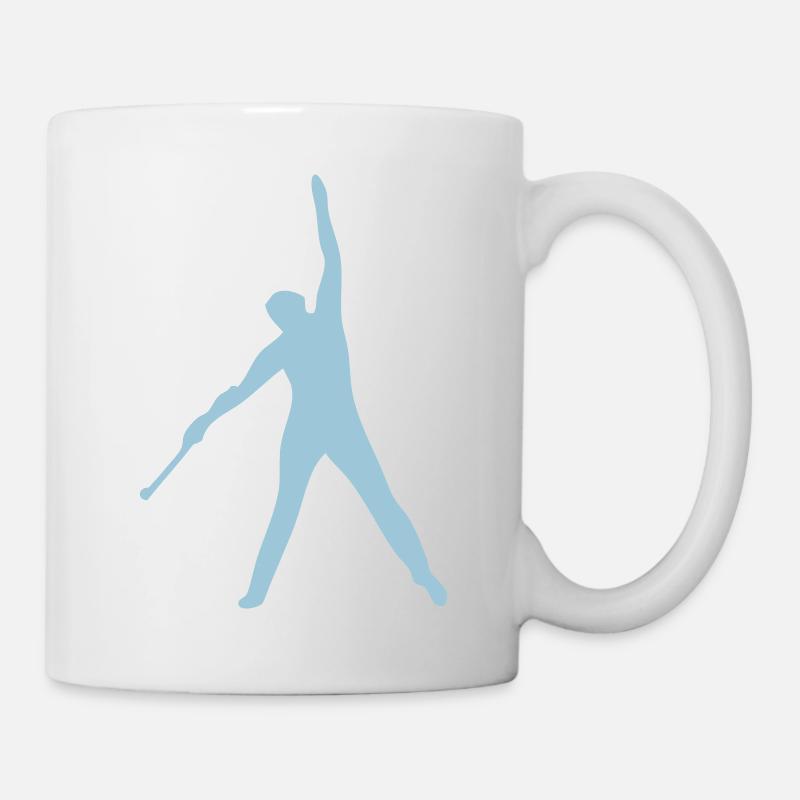 danseuse twirling baton7 - Mug blanc - blanc
