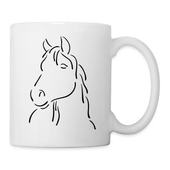 cheval - Mug blanc - blanc - Droite