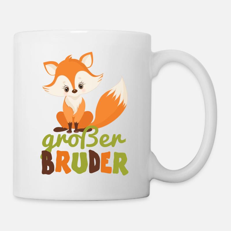großer Bruder Fuchs - Tasse - Weiß