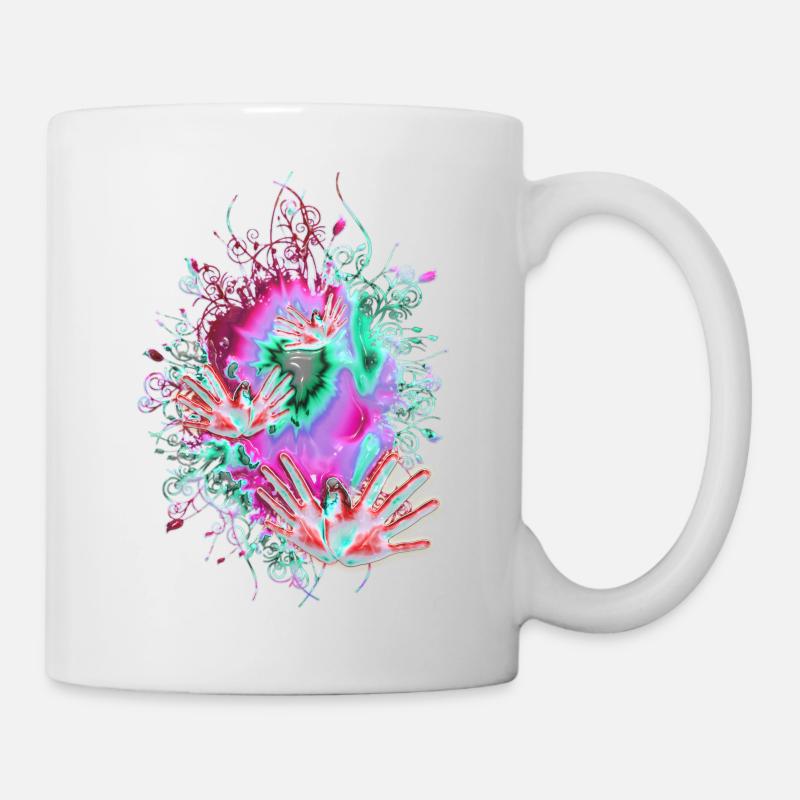 FLYING HANDS - Tasse - Weiß