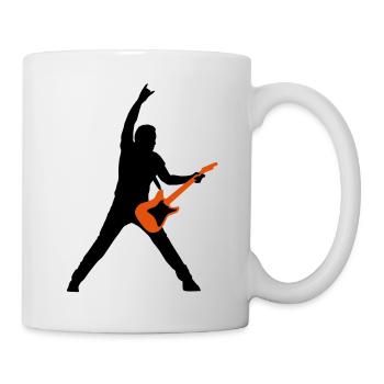 rock_gitarrist_2c - Mug blanc - blanc - Droite