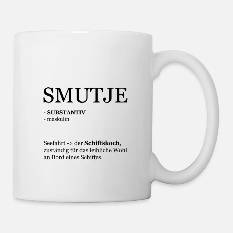 smutje, koch - Tasse - Weiß