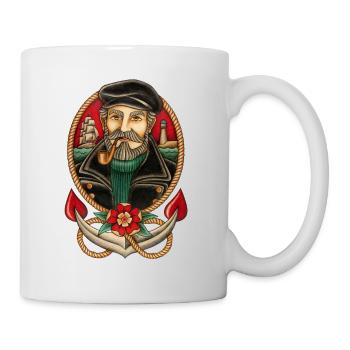 SEE KAPITÄN TÄTOWIERUNG - Tasse - Weiß - Rechts