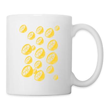 Zitronen - Tasse - Weiß - Rechts